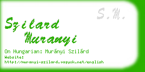 szilard muranyi business card